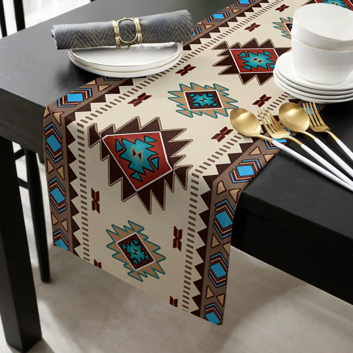 Boho americano estilo indiano corredores de mesa de linho cômoda cachecóis decoração de mesa reutilizável cozinha mesa de jantar corredores decoração de festa