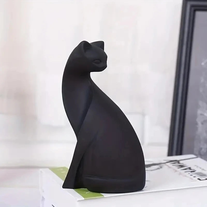 Resina Casais Estátuas Do Gato Para Decorações Home, Estatueta Animal, Criativo Europeu, Presente De Casamento, Escultura Decorativa