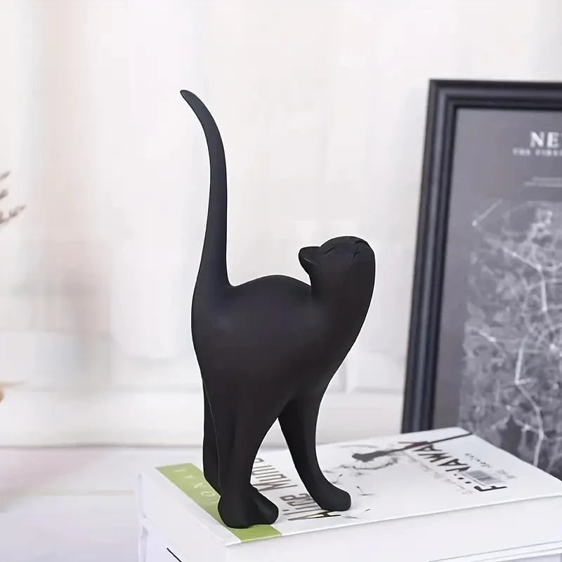 Resina Casais Estátuas Do Gato Para Decorações Home, Estatueta Animal, Criativo Europeu, Presente De Casamento, Escultura Decorativa